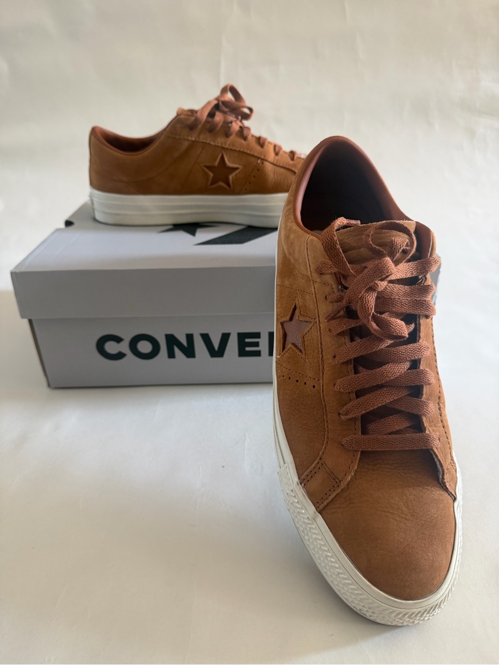 Converse One Star Low Top Sneakers - Brown Suede - Picture 2 of 7